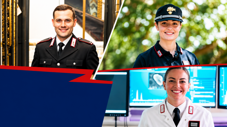 Collage di ritratti dei Carabinieri